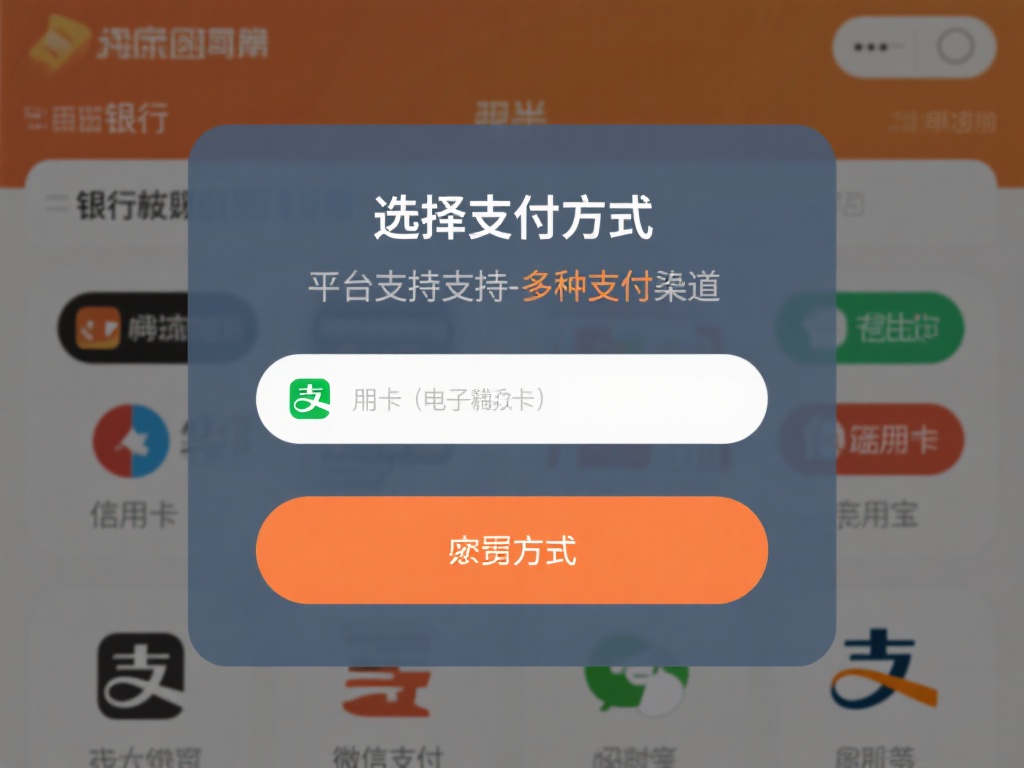 选择支付方式：平台通常支持多种支付渠道，包括银行转